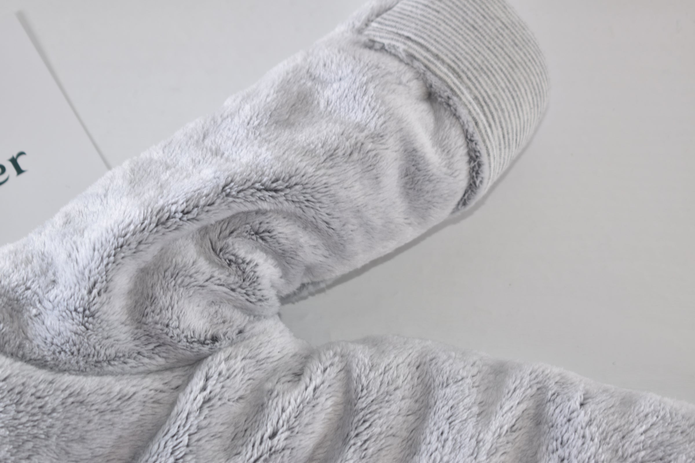 Grey pramsuit with bear ears – New with tags