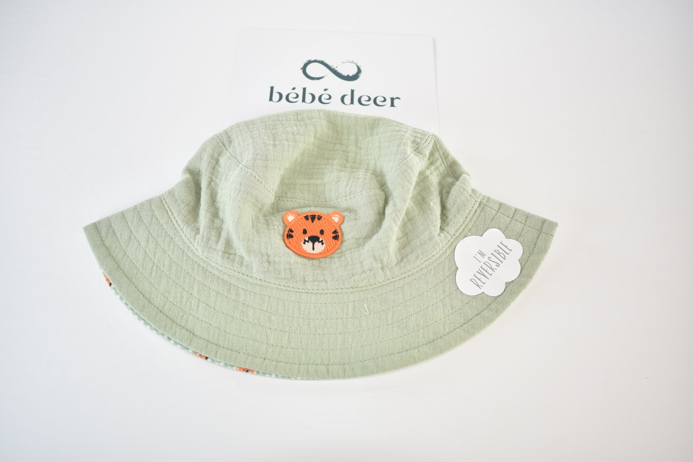 Reversible tiger sun hat
