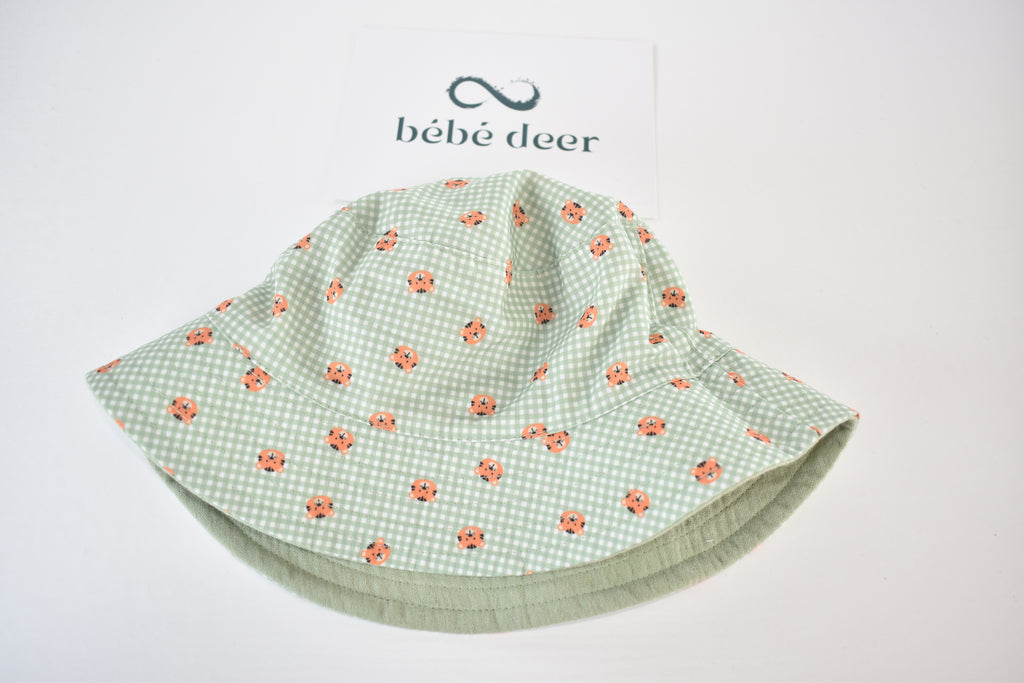 Reversible tiger sun hat