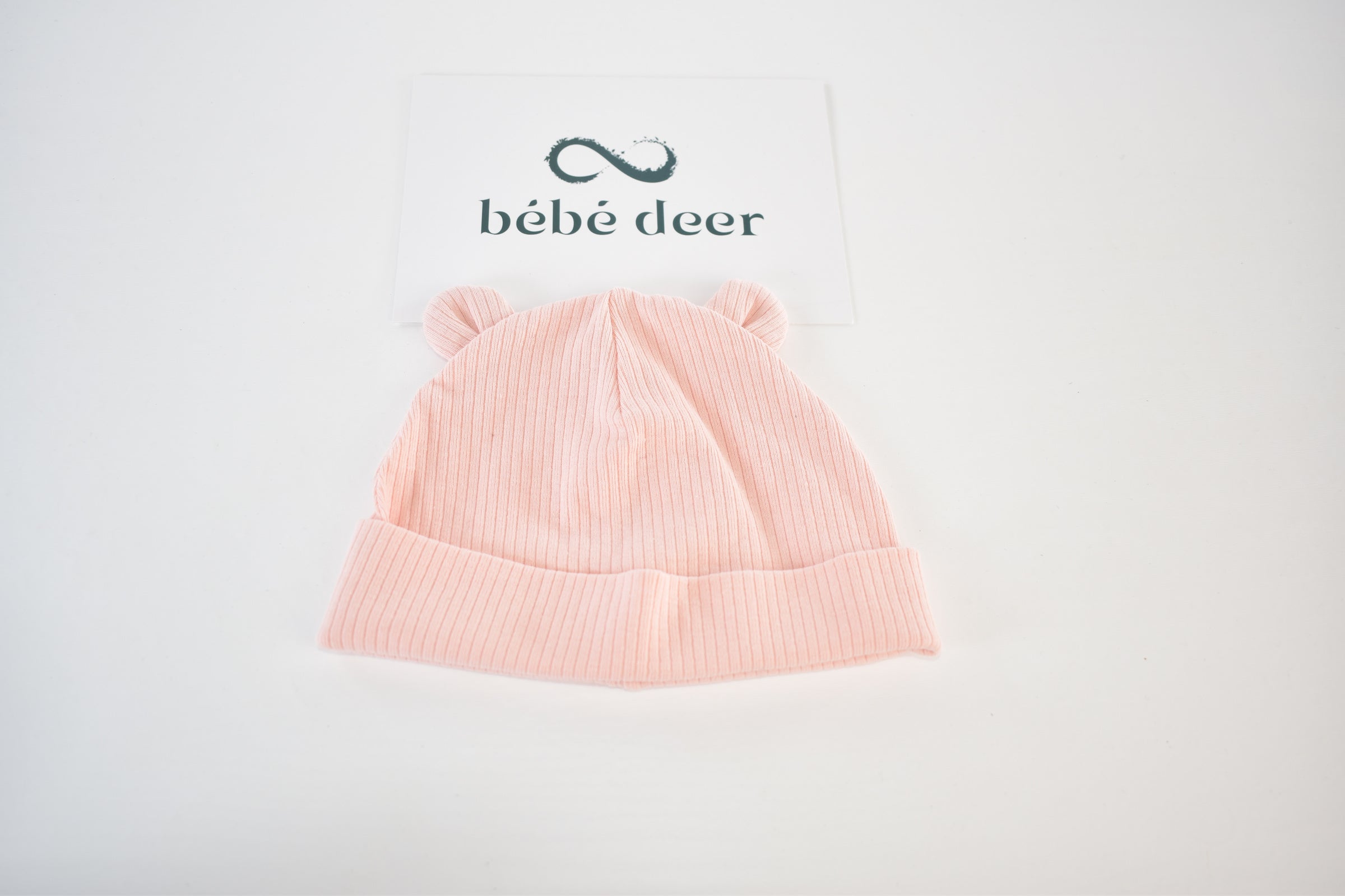 Pink bear hat – 0–3 months