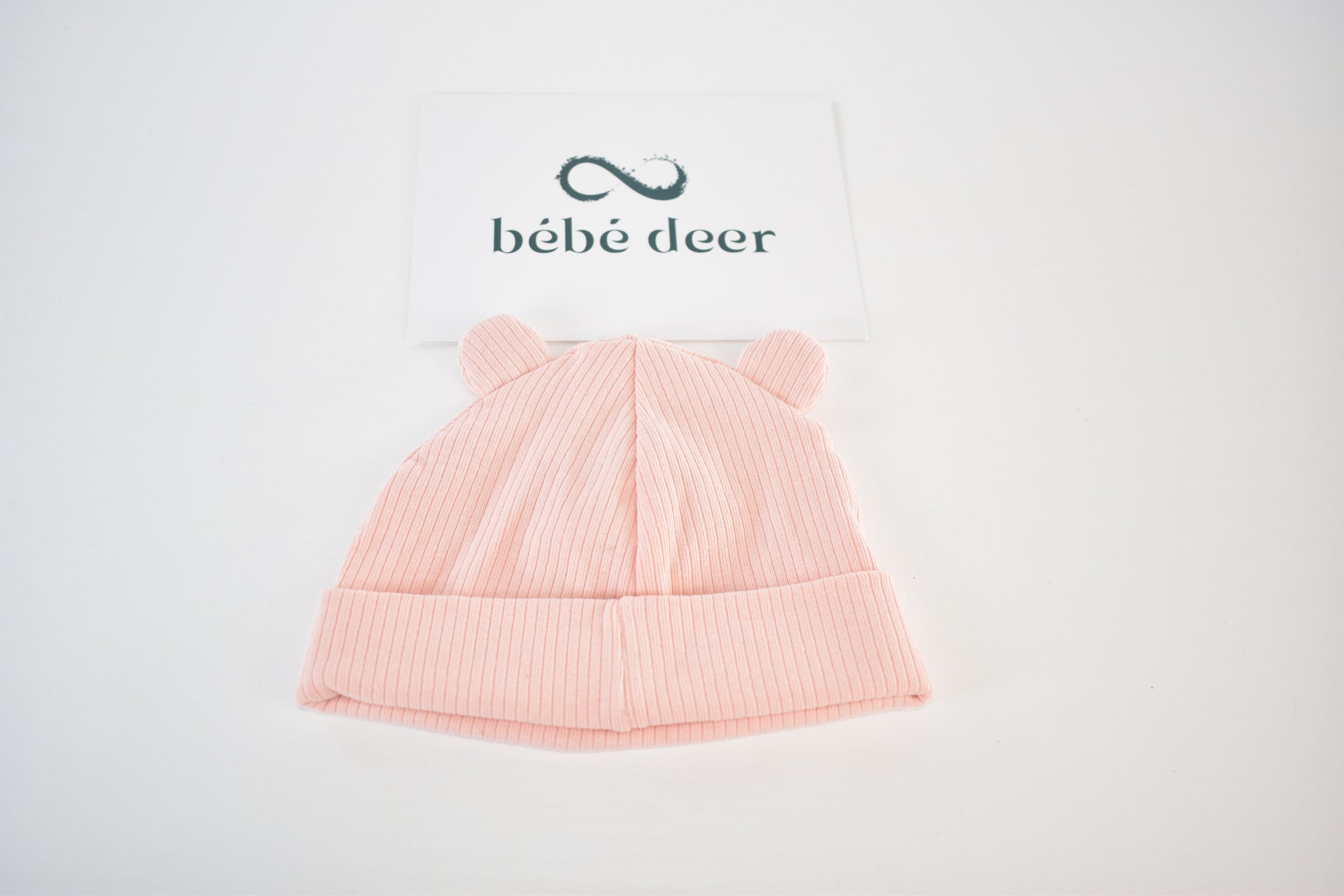 Pink bear hat – 0–3 months