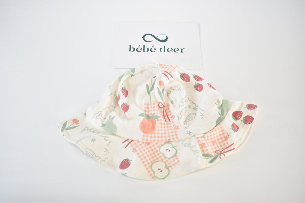 Fruit print sun hat – 12–18 months