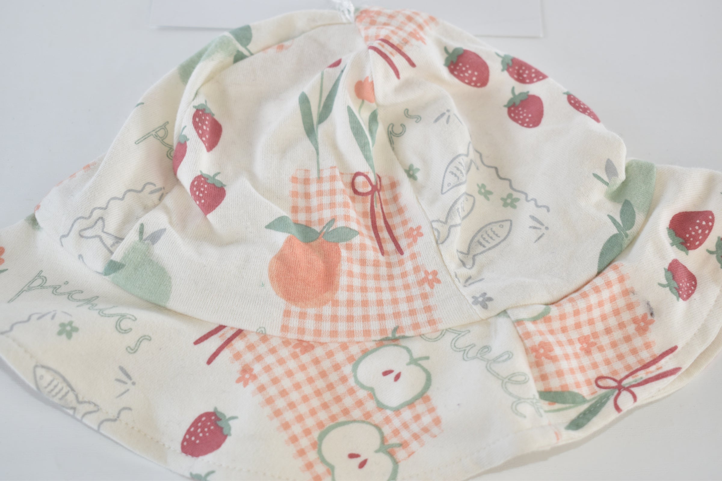Fruit print sun hat – 12–18 months