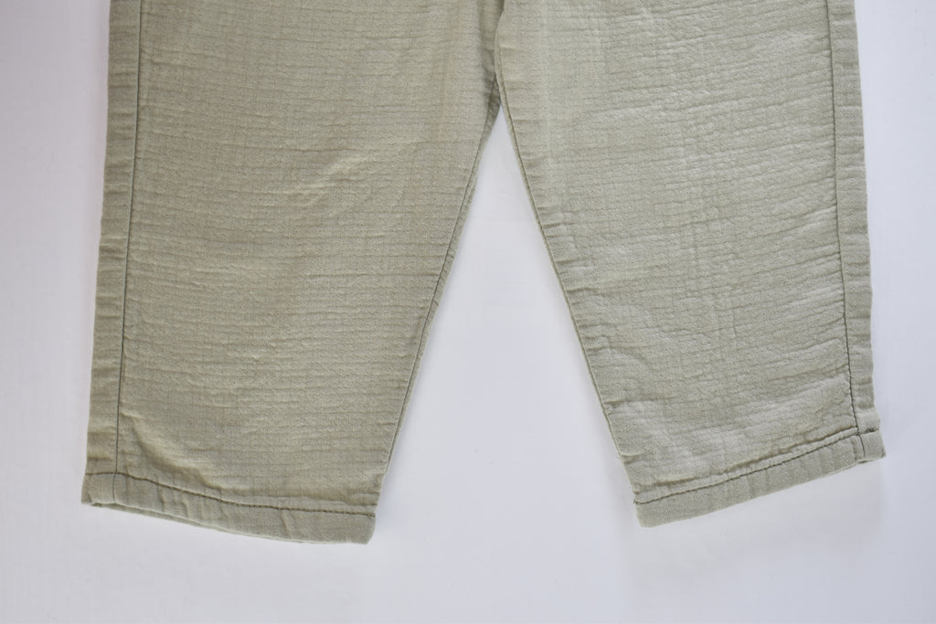 Sage green muslin cotton trousers – new with tag