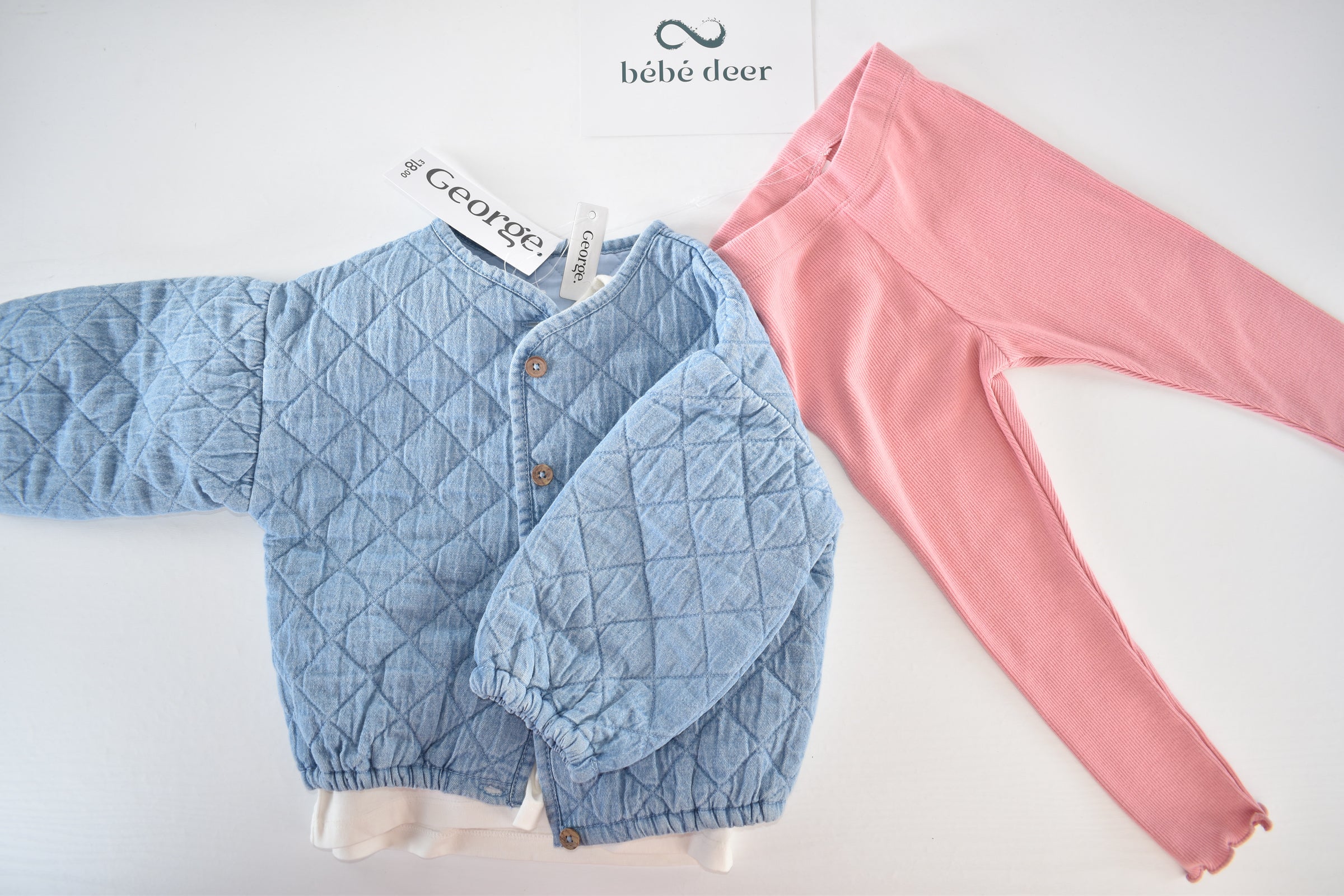 3-piece outfit set – Quilted jacket, top & leggings - New with tag