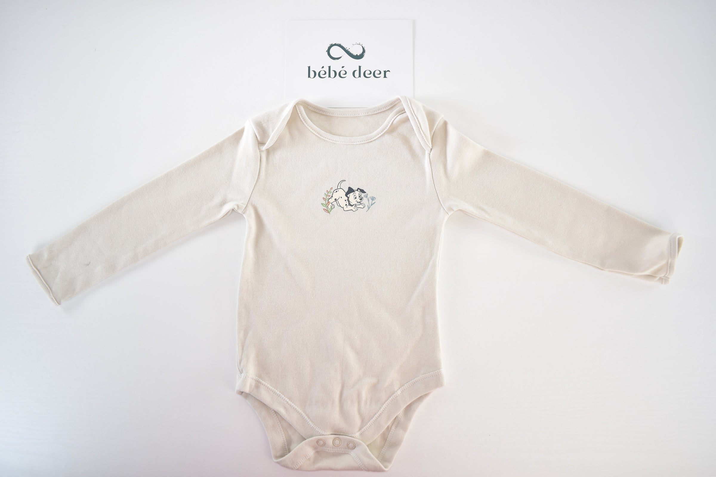 Disney 101 Dalmatians long-sleeved cotton bodysuit