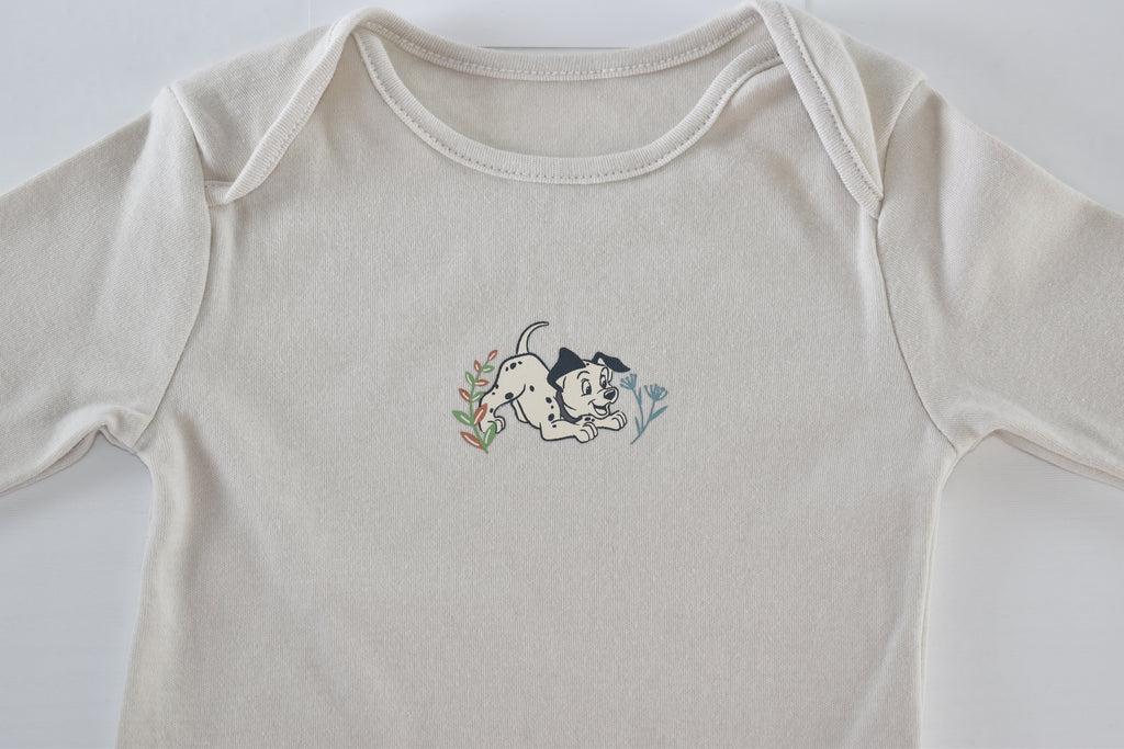 Disney 101 Dalmatians long-sleeved cotton bodysuit