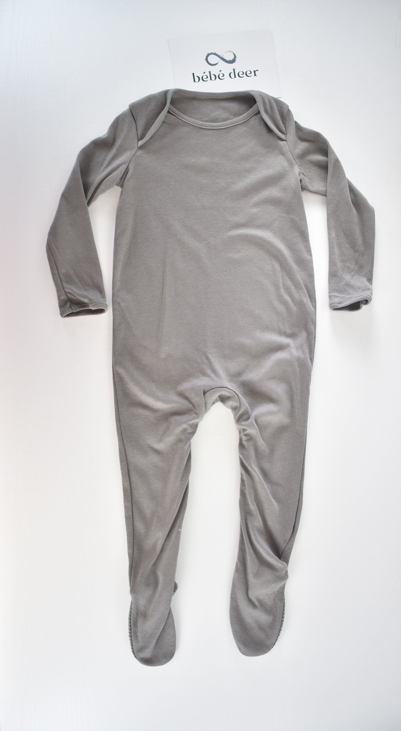 Grey cotton sleepsuit