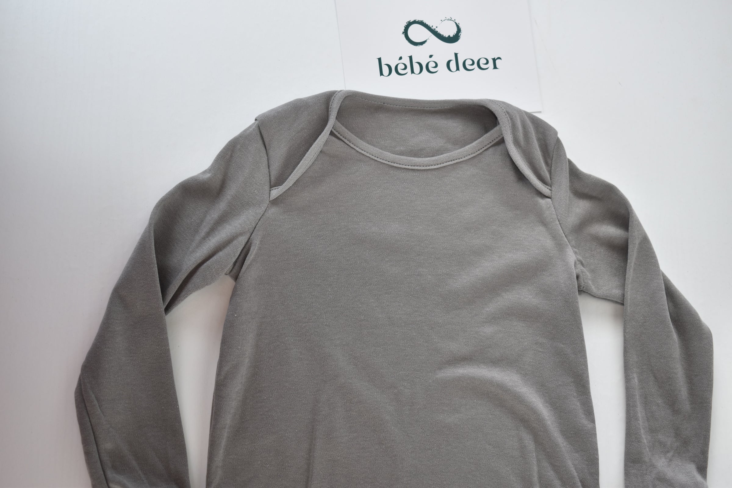 Grey cotton sleepsuit