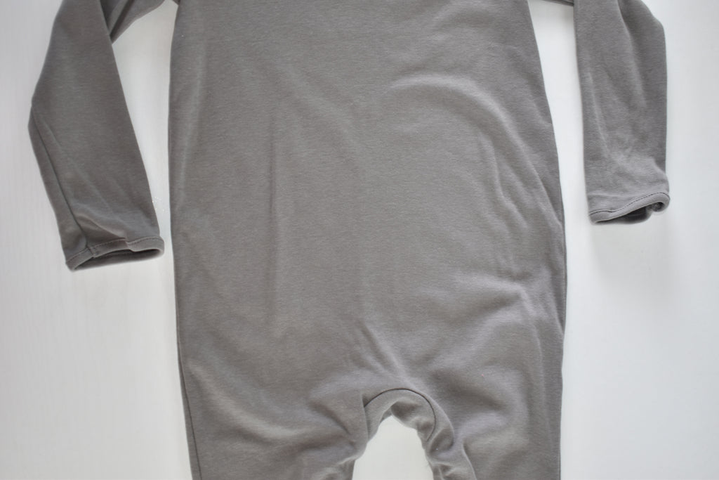 Grey cotton sleepsuit