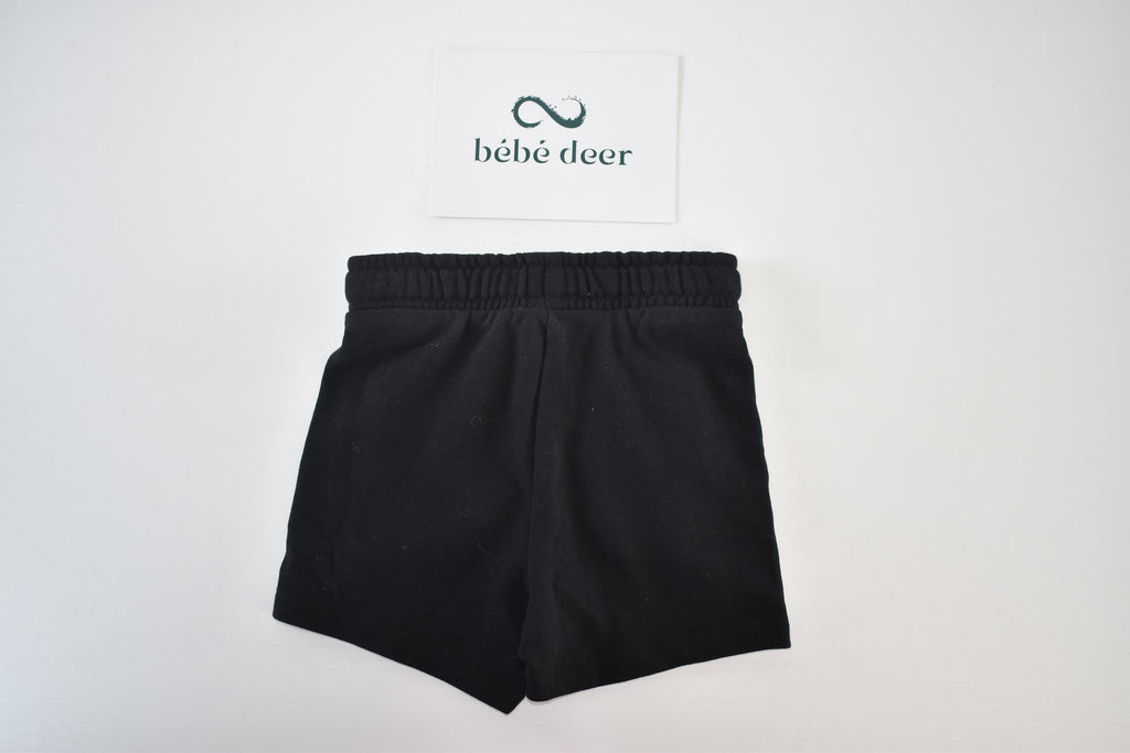 Black jersey shorts with pockets