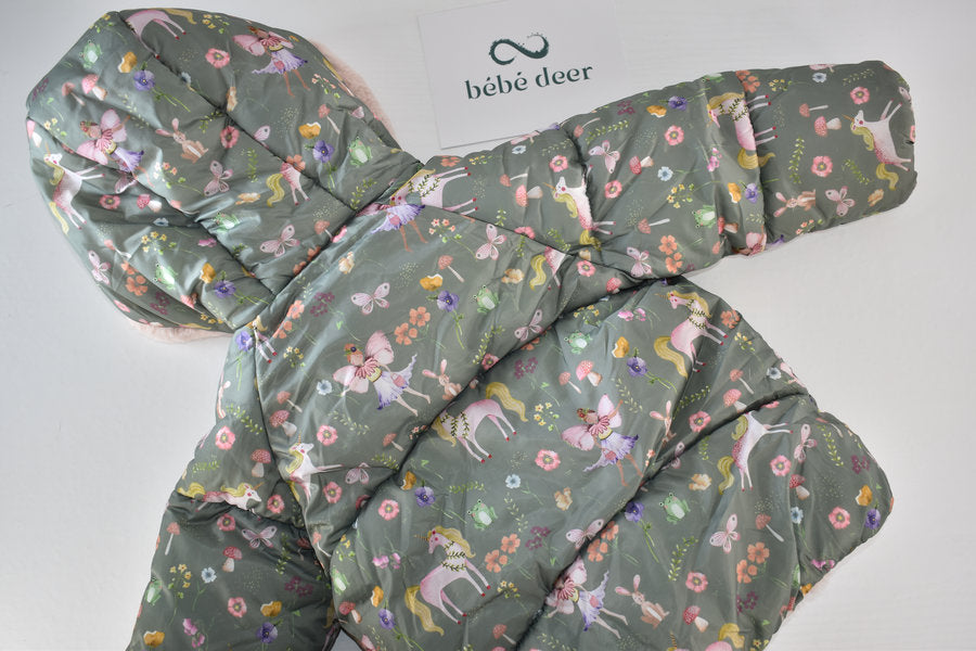 Fairy and Unicorn Padded Winter Coat