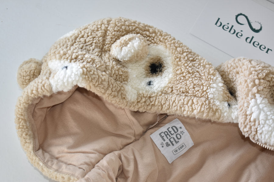 Teddy Bear Fleece Pramsuit