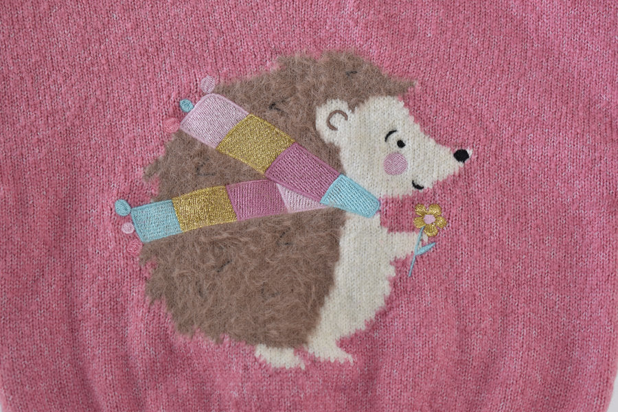 Pink Hedgehog Knit Jumper