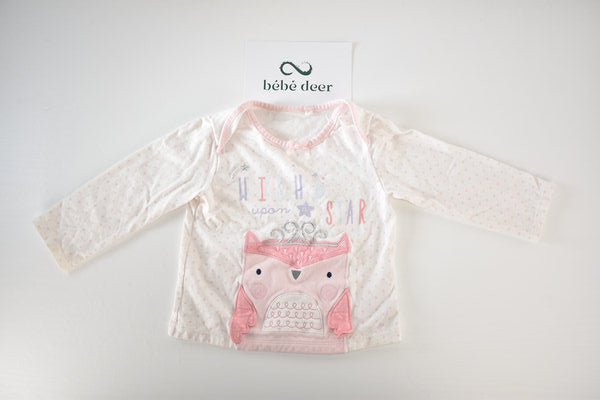 “Wish Upon a Star” Owl Long Sleeve Top