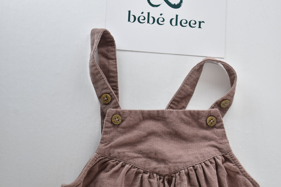 Corduroy-style dungarees