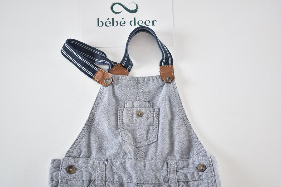 Dungaree shorts