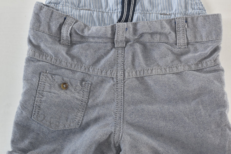 Dungaree shorts
