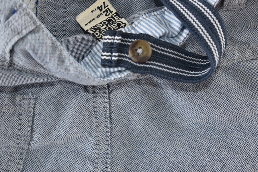 Dungaree shorts