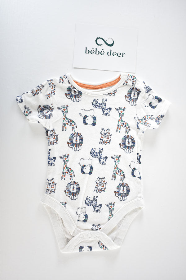 Safari dungaree set with matching bodysuit
