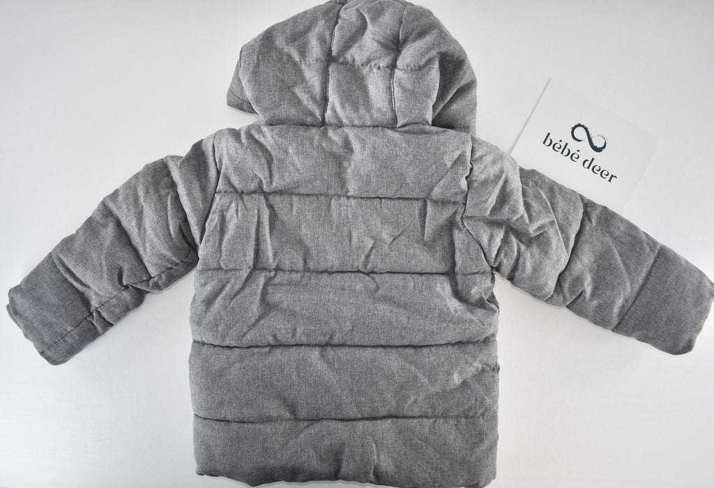 Grey padded bear coat
