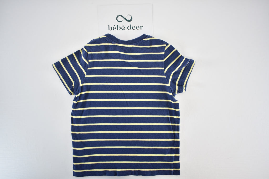 Striped short sleeve top