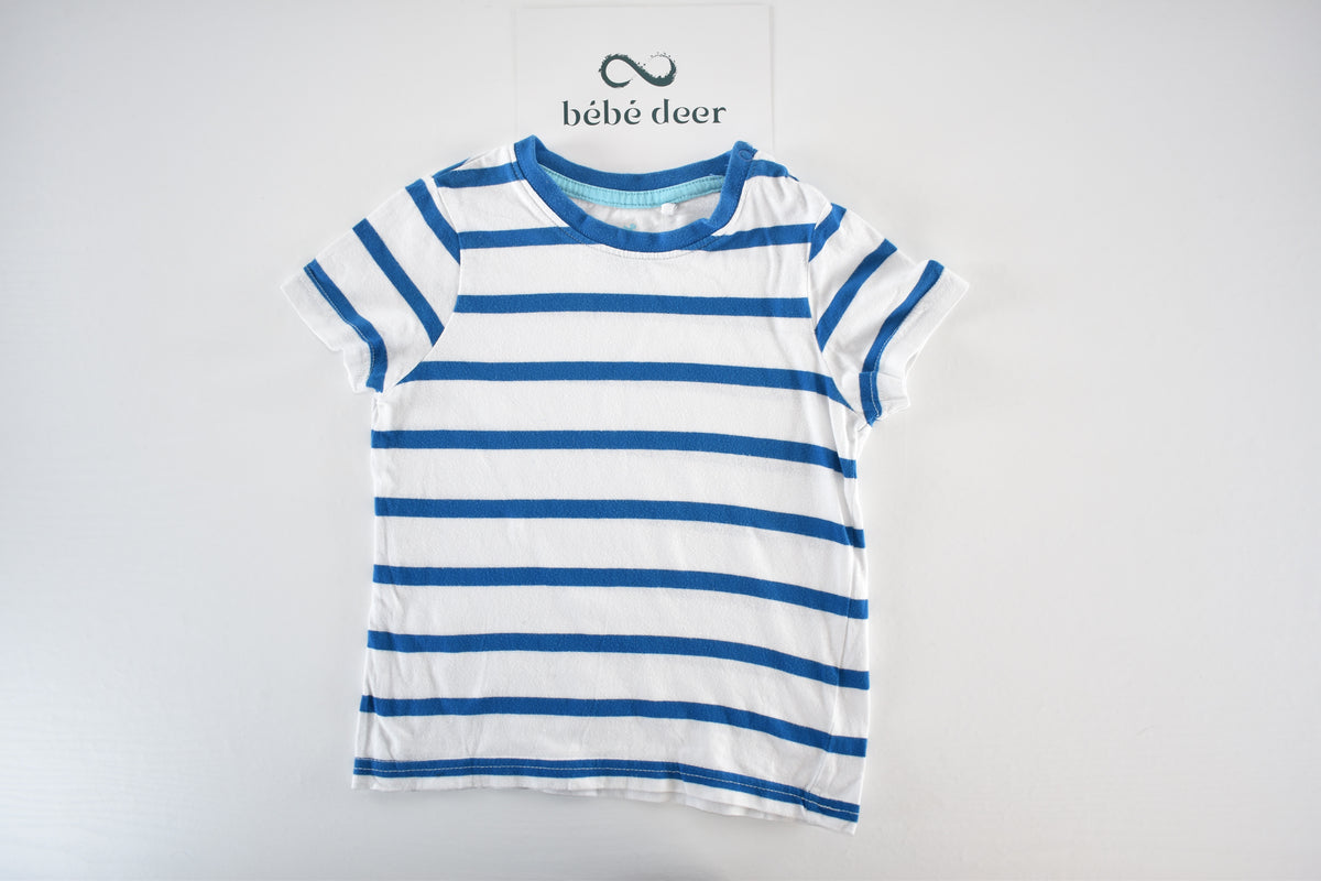 Striped short sleeve top