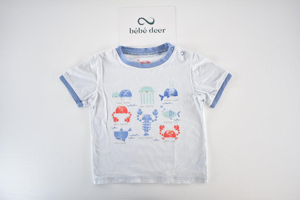 Sea animals short sleeve top
