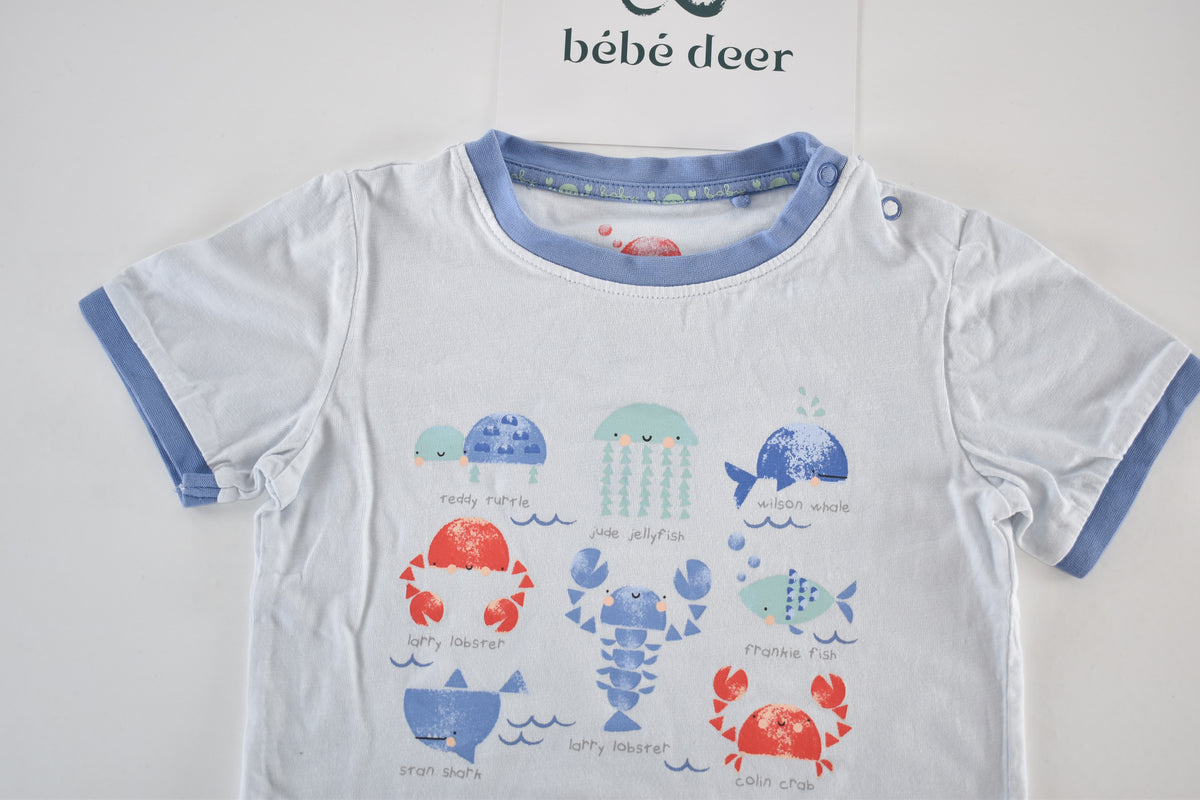 Sea animals short sleeve top