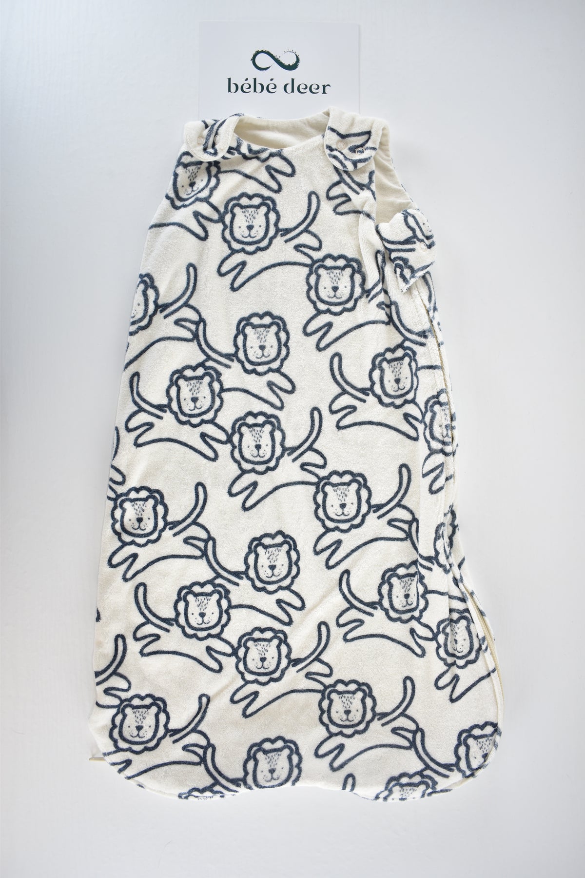 Lion print 1 TOG sleeping bag – 0–6 months