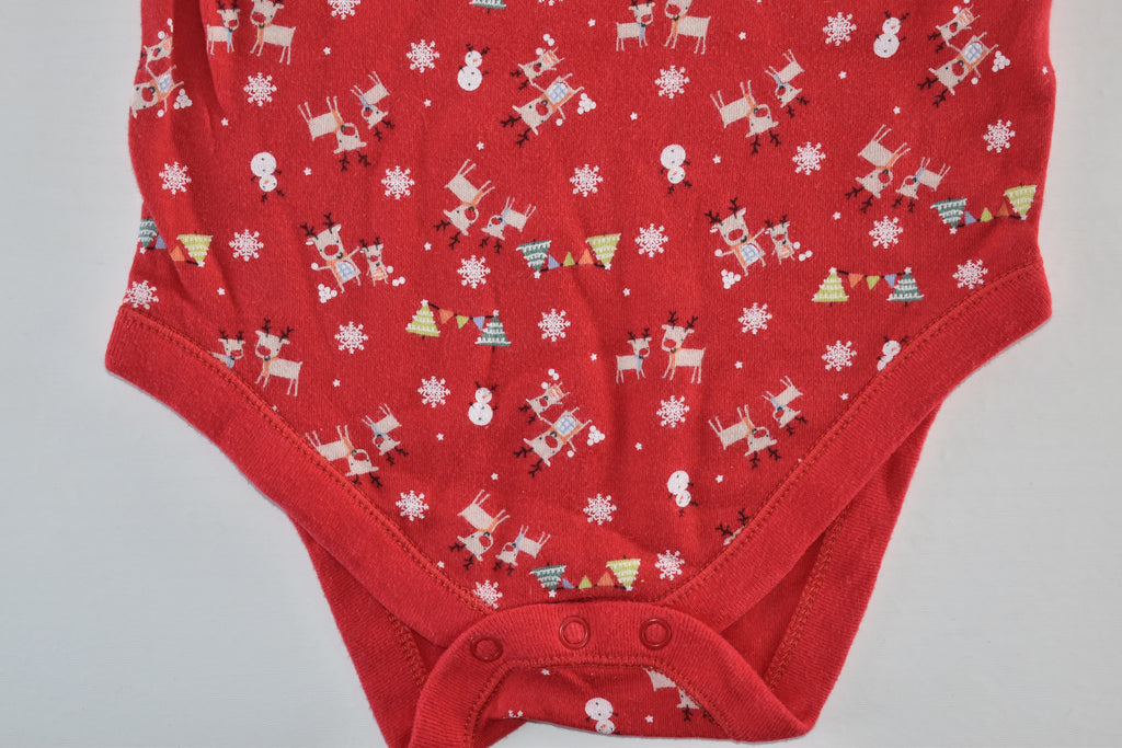 Christmas reindeer long sleeve bodysuit