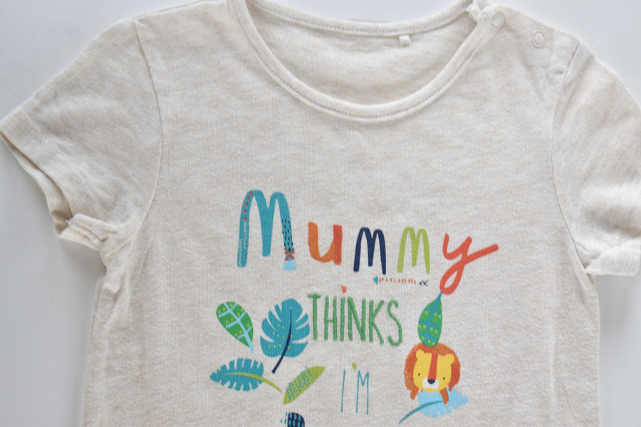 Safari slogan romper