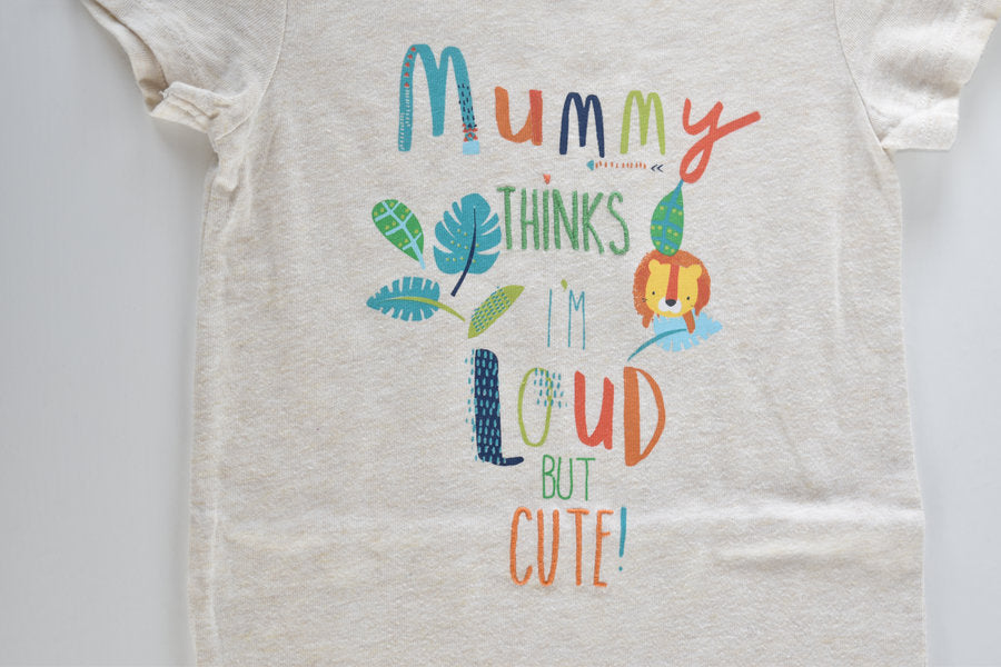 Safari slogan romper