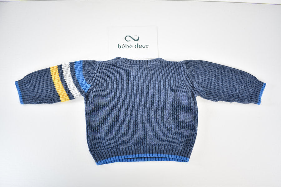 Knitted baseball jumper