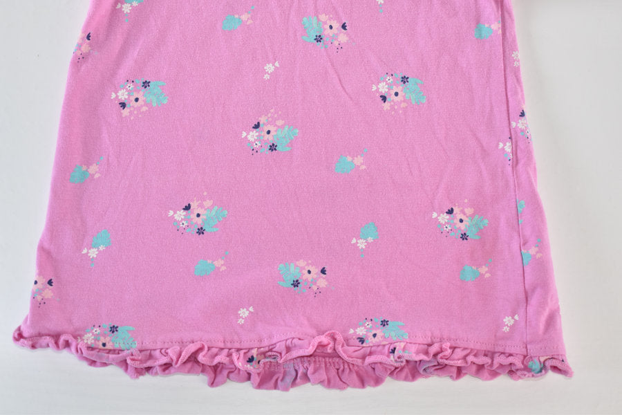Pink floral short sleeve top