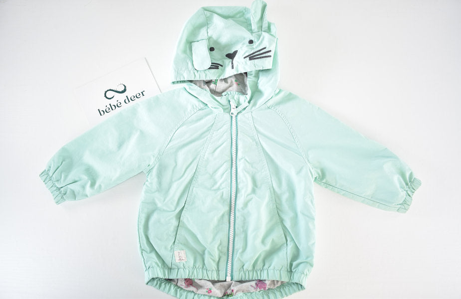 Kangaroo print hooded jacket