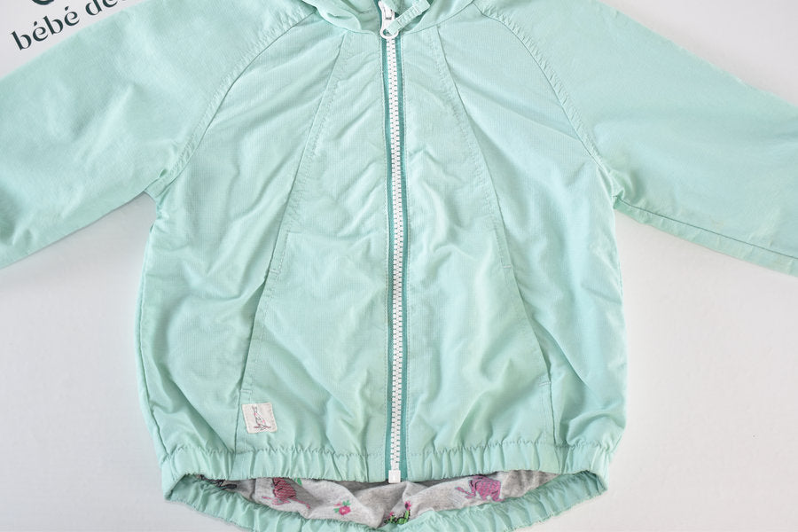 Kangaroo print hooded jacket