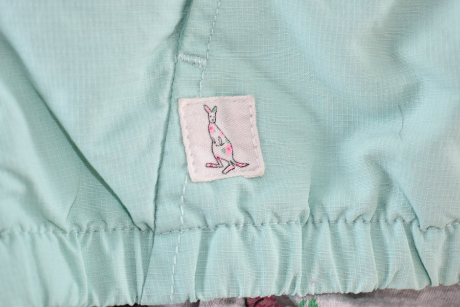 Kangaroo print hooded jacket