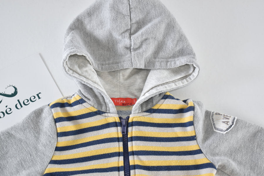 Petit aventurier zip-up hoodie