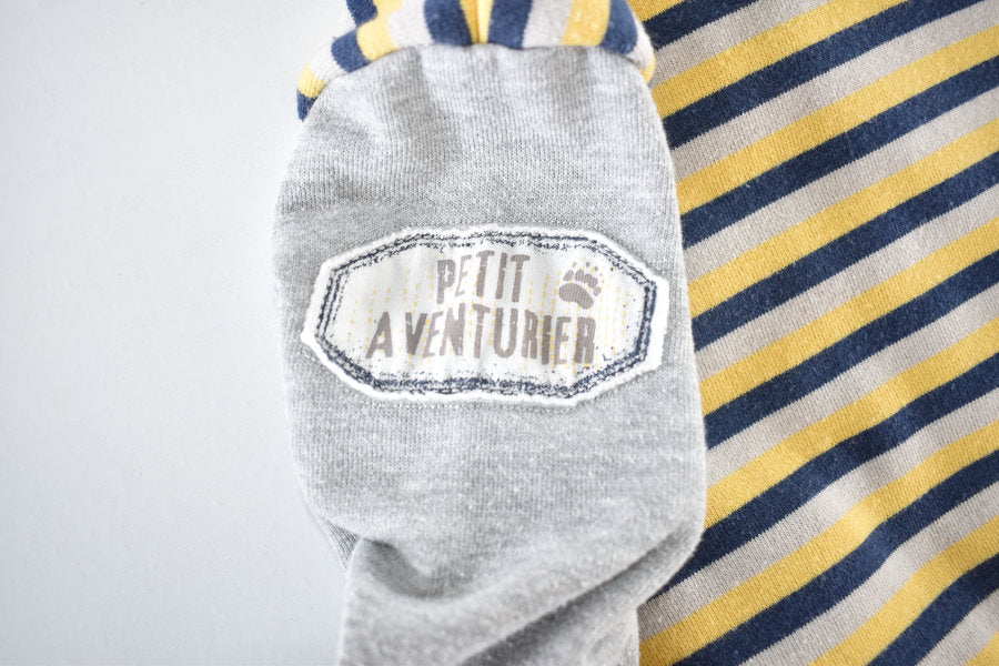 Petit aventurier zip-up hoodie