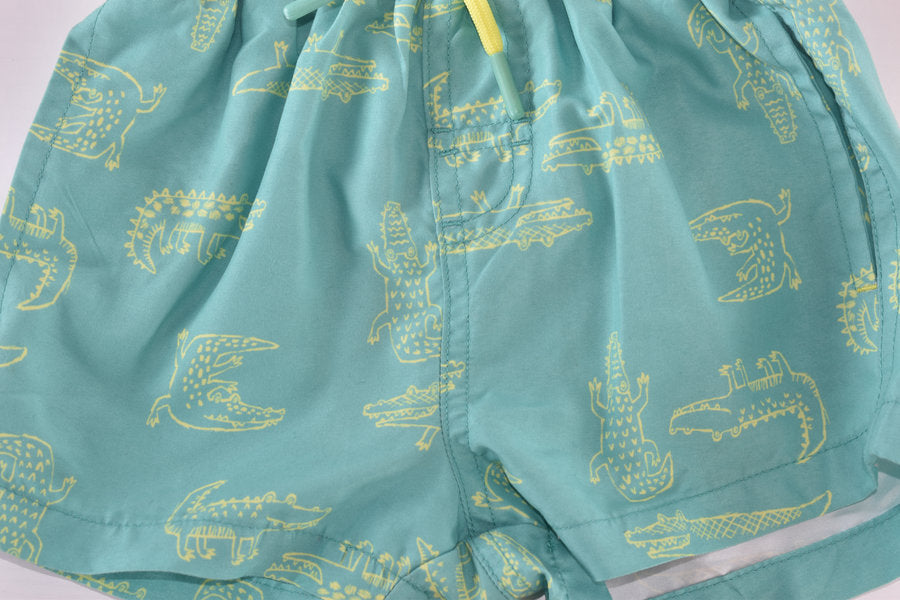 Crocodile print swim shorts