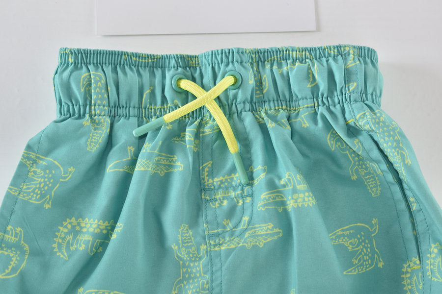 Crocodile print swim shorts