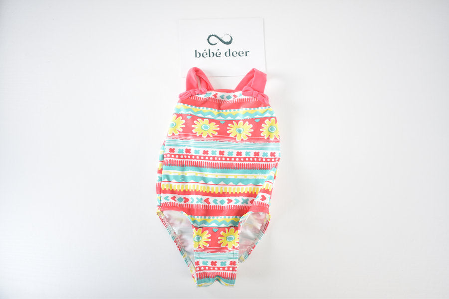 Glitter striped swimsuit
