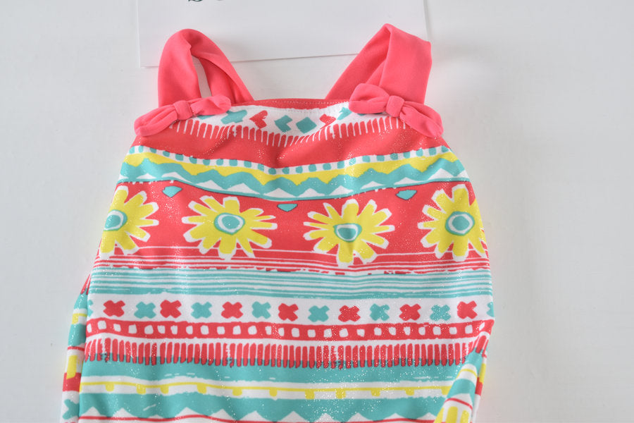 Glitter striped swimsuit