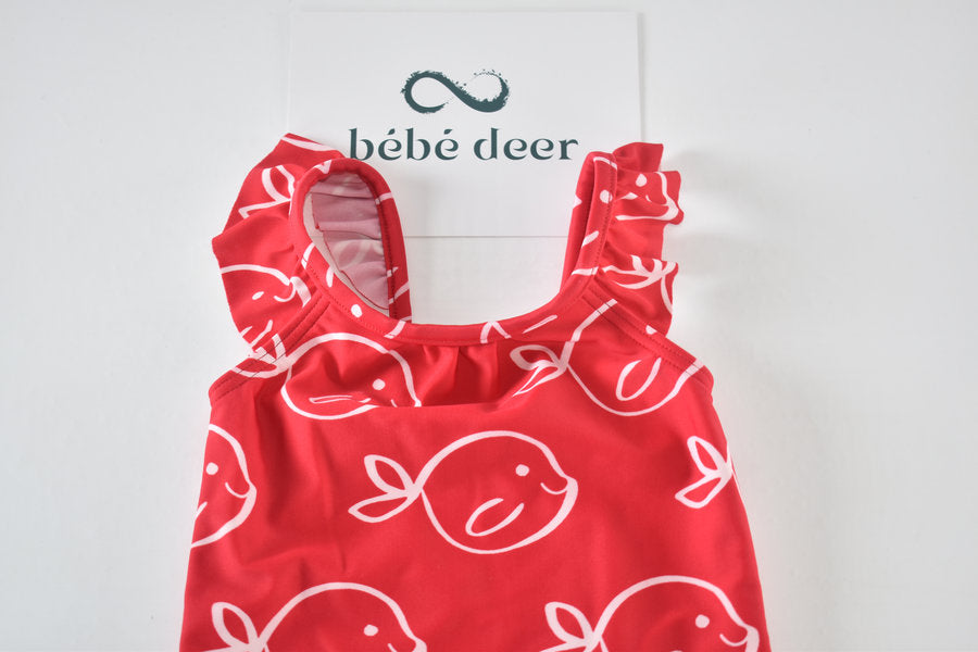 Fish print swimsuit