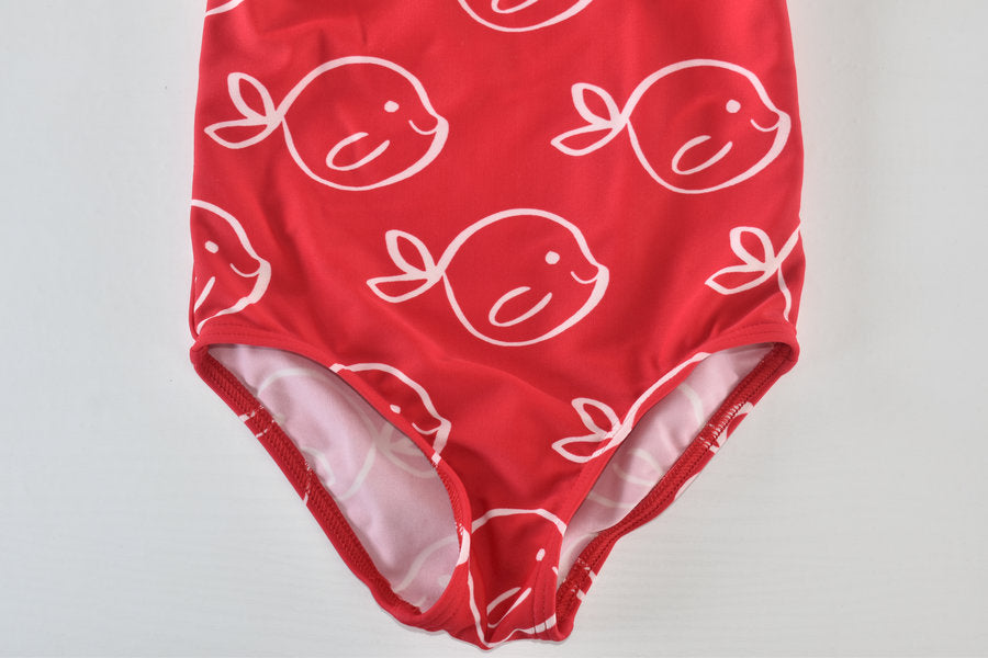 Fish print swimsuit