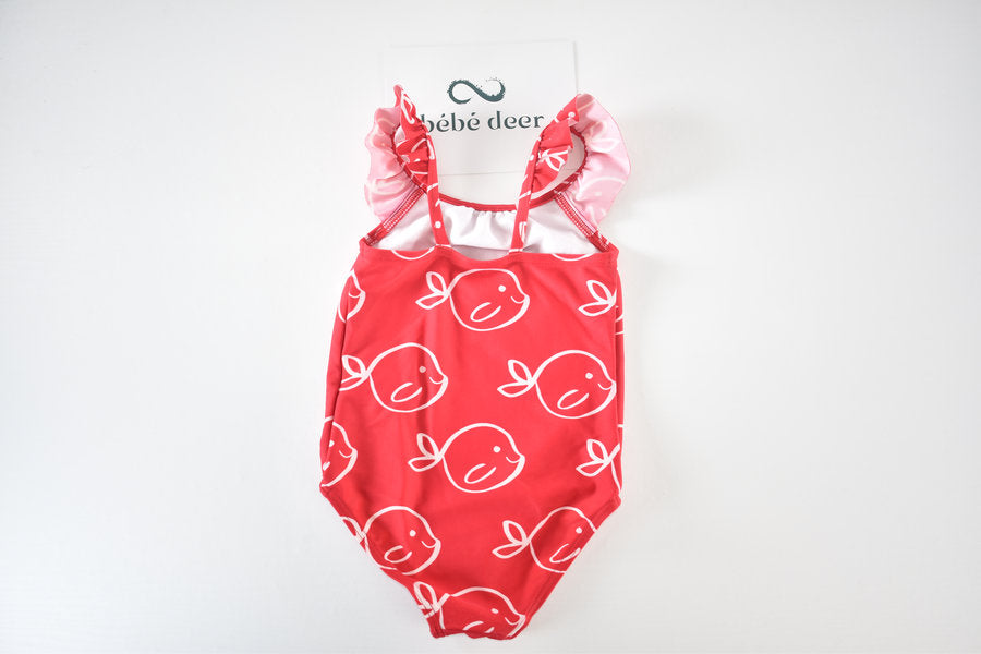 Fish print swimsuit