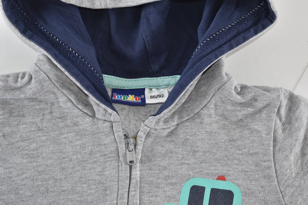 Police car lightweight zip-up hoodie