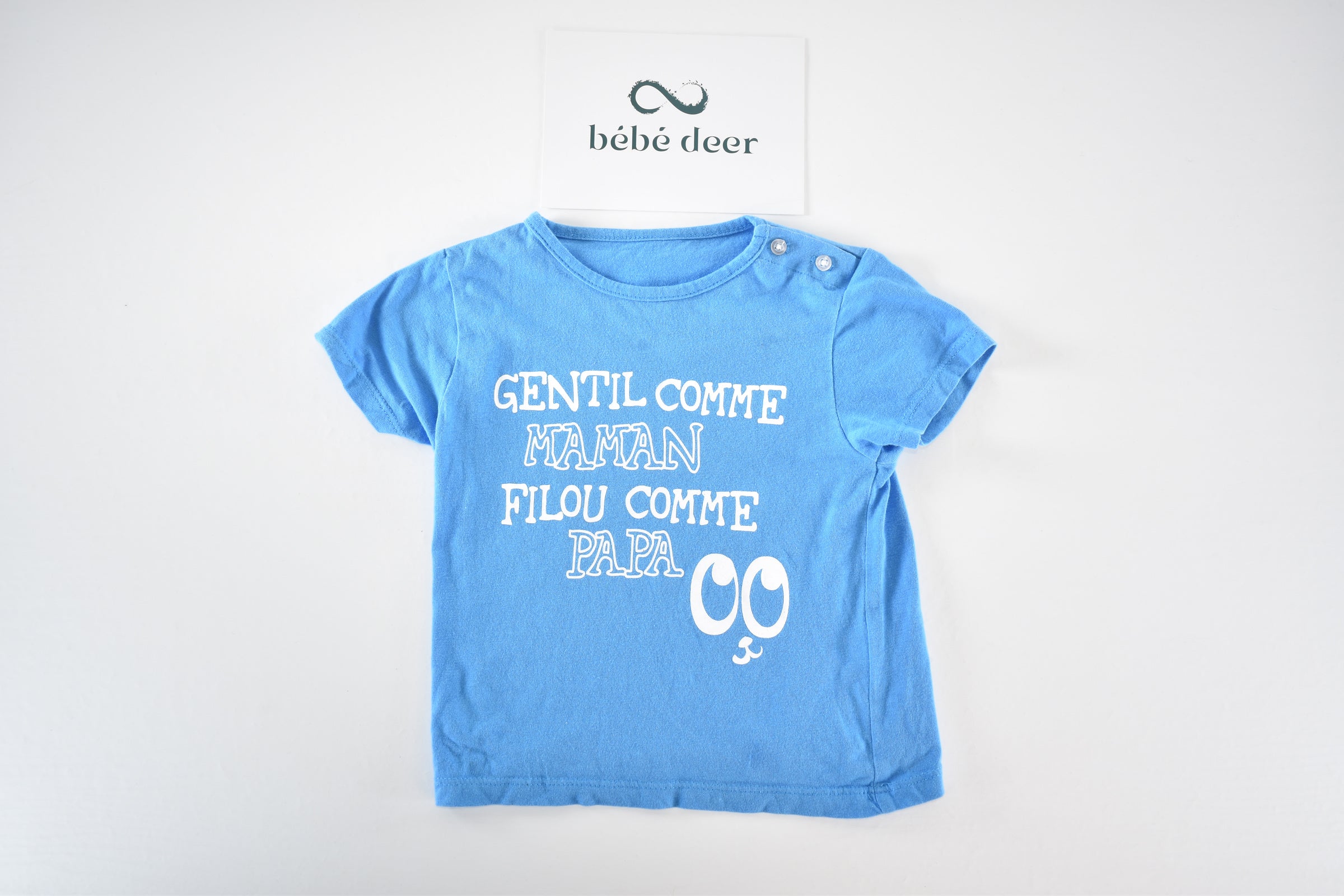 Blue slogan top