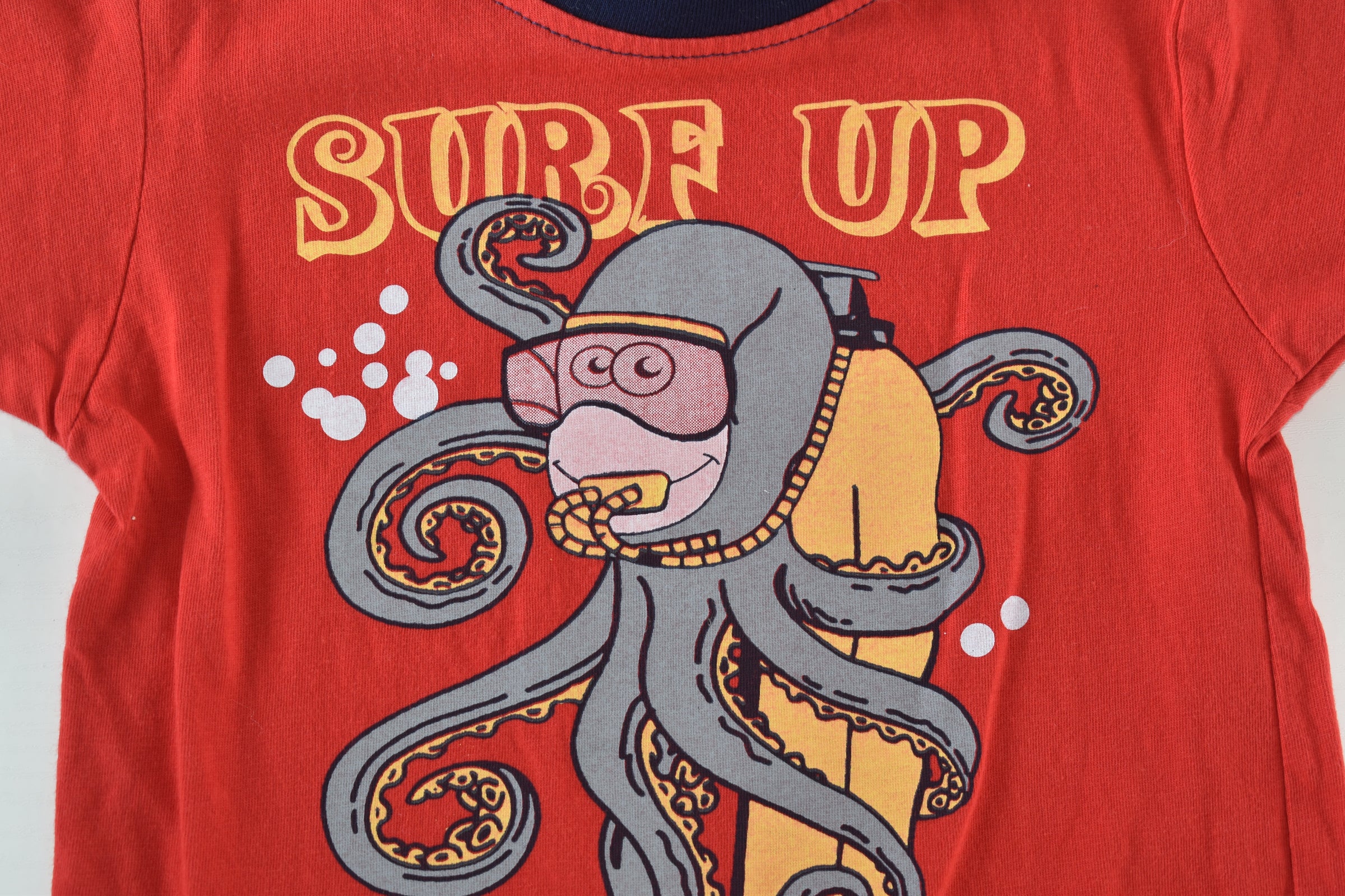Top "Surf up dude" octopus print